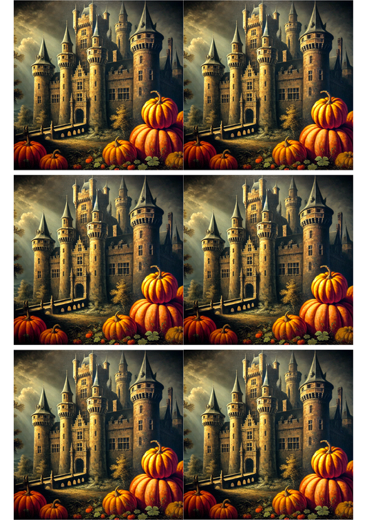Sticker Sheet – Halloween Castle Collage Cat. No. 2729