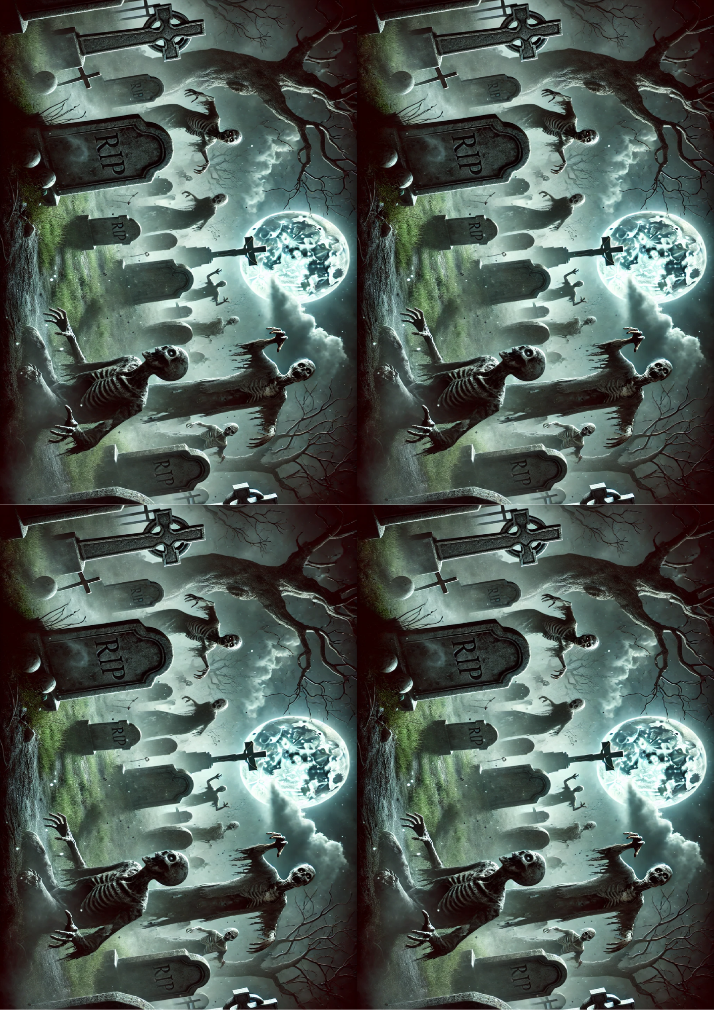 Sticker Sheet Zombie Collage Cat. No. 1662