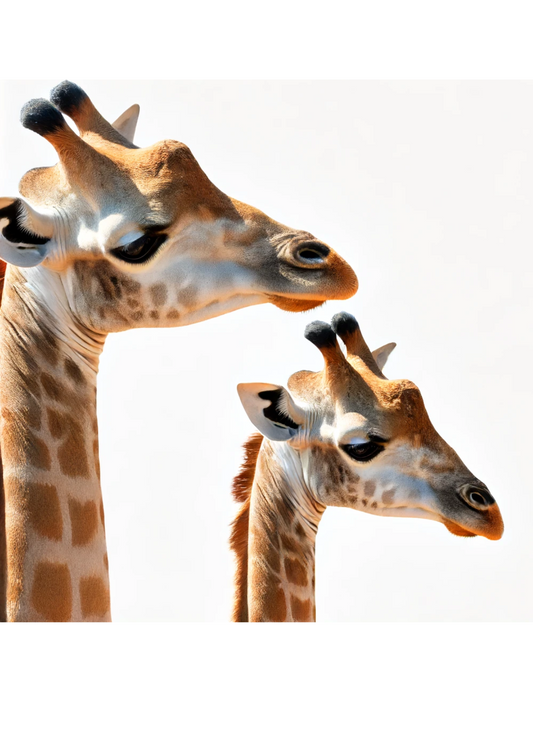 Sticker Sheet Giraffe With Baby Giraffes 2 Full Cat. No. 1420